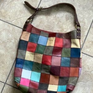 Lucky Brand patchwork X-Large bag rare